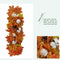 2 pc Artificial Maple Leaf Garlands Autumn Hanging Thanksgiving Christmas Z2H5