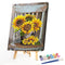 Sunflower Frameless Picture Oil Paint By Numbers Hand Painted Picture for Home