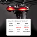 Bicycle Saddle with USB Charging Rear Light MTB Road Bike Lights Seat Cushion