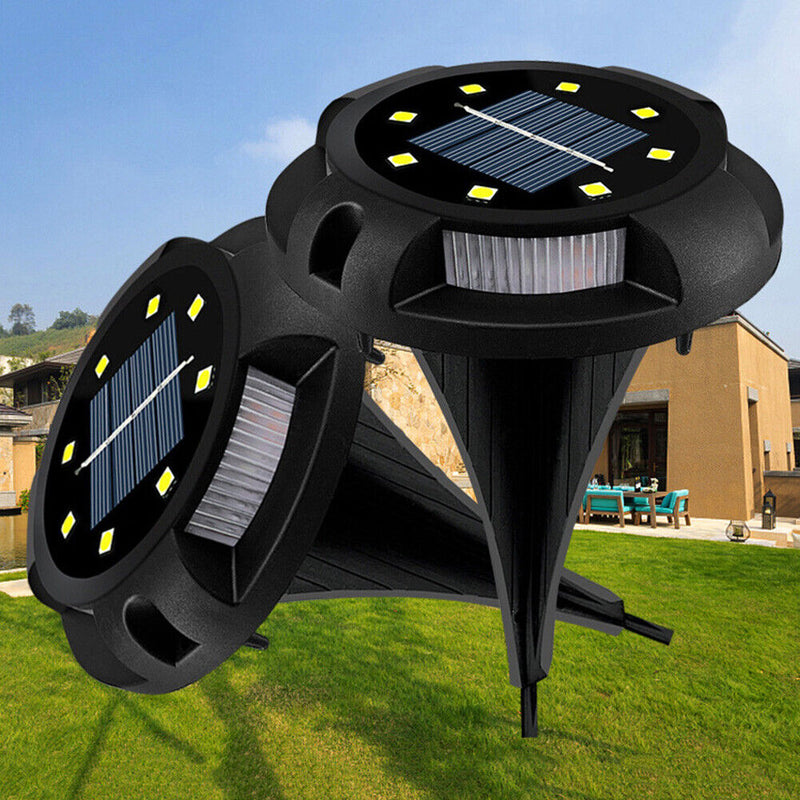 4pcs Waterproof LED Solar Outdoor Ground Lawn Lamp Landscape Night Light