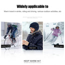 Winter Warm Cycling Fleece Ear Protection Cap Skiing Beanie (Navy Blue)