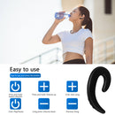 Bone Conduction Headphones Bluetooth-compatible Open-Ear Wireless (Black) Newly