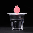 Transparent Cherry Silicone Cup Cover Cartoon Heat-Resistant Dustproof Reuse Lid