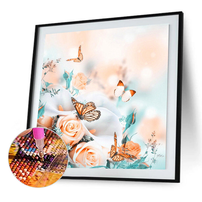 5D DIY Full Drill Diamond Painting Flower Cross Stitch Embroidery Mosaic Craft K