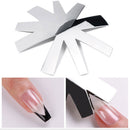 9 Sizes V Line Nail Builder French Tips Cutter Manicure Edge Trimmer Tools Newly