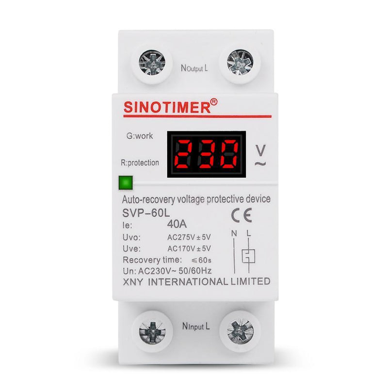 40A 50/60Hz Automatic Recovery Reconnect Over Voltage Under Voltage Protect