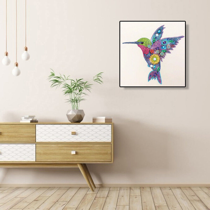 5D Partial Special Shaped Diamond Painting Hummingbird Poster Kit (UP259) Newly