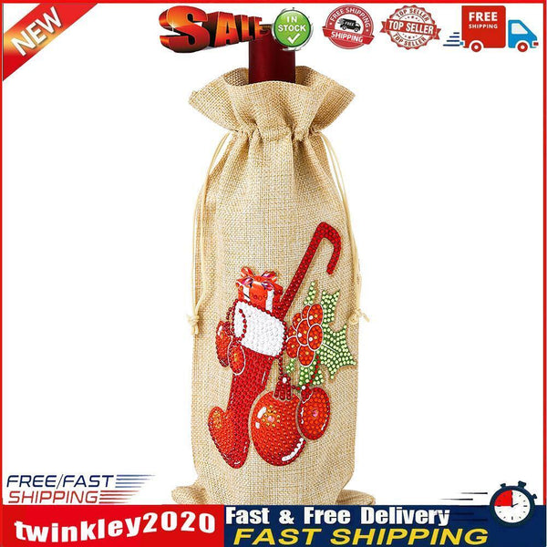 Diamond Painting Wine Bag 5D DIY Mosaic Special Drill Bottle Bag (TB014) Newly