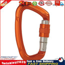 Aluminum Carabiner Outdoor Camping Climbing Hammock Lock Buckle (Orange) Newly