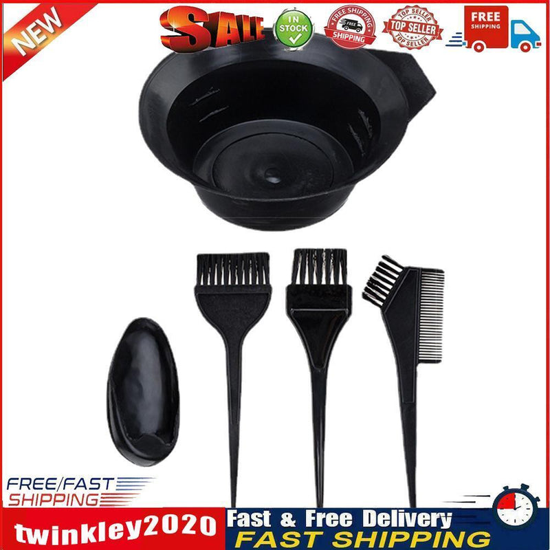 Hair Dying Brush Bowl Set with Ear Caps Dye Mixer Hair Coloring Applicator Newly
