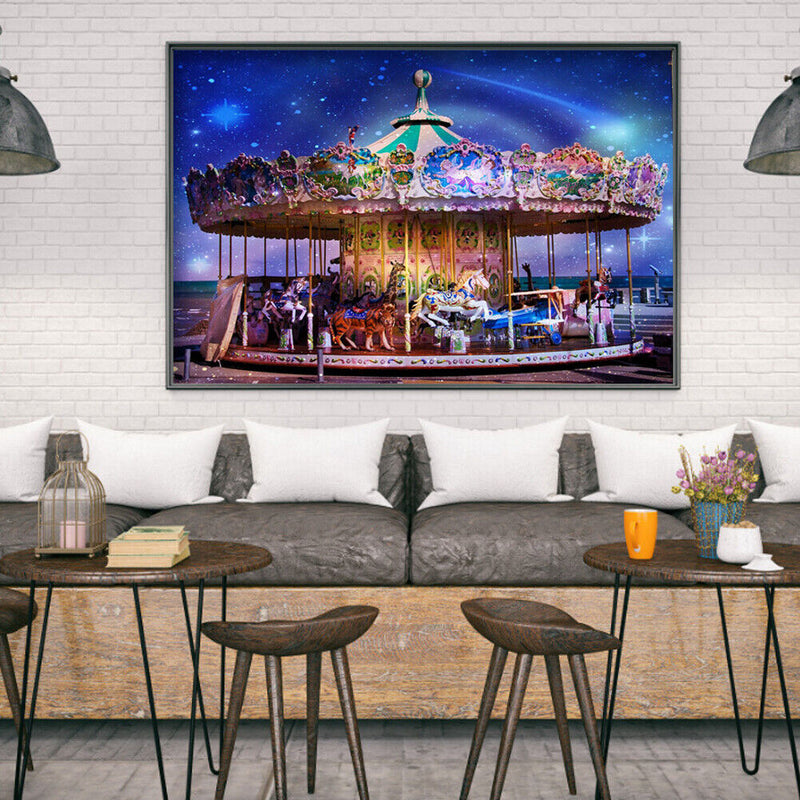 Diamond Painting Carousel View Full Round Drill Rhinestone
