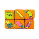 6pcs Multifunctional Baby Cloth Building Blocks Rattle Soft Cubes Toys Gifts UK