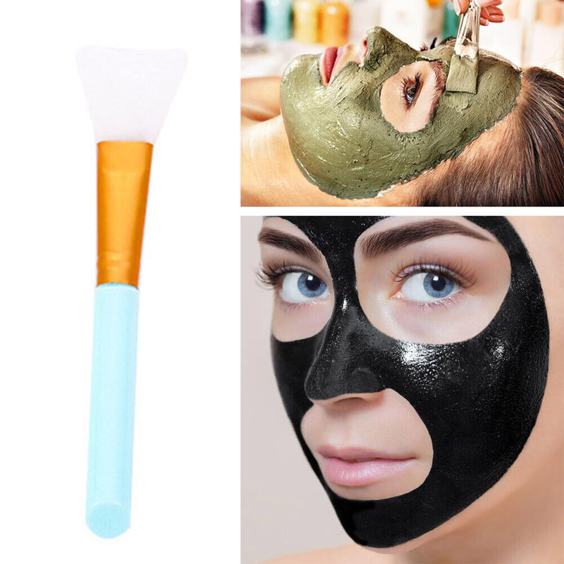 Portable DIY Home Salon Silicone Stick Facial Mud Mixing Soft Brush Mixing To