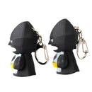 Superhero Batman Design LED Keychain Flashlight Sound Pendant Key Ring Gift