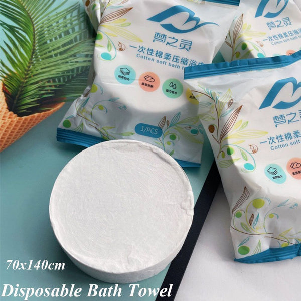 Essential Compressed Bath Towel ShowerTowel Cleaning Cloth Quick-Drying Towels