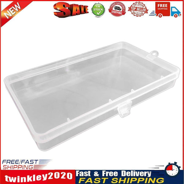 Transparent Plastic Storage Box Square Jewelry Parts Multi Functional Case Newly