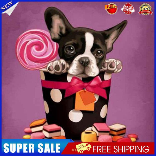 5D DIY Diamond Painting Kits Full Round Drill Dog Mosaic Picture Wall Decor