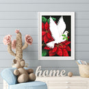 5D DIY Full Round Drill Diamond Painting Rose Dove Mosaic Kit Rhinestone Gift