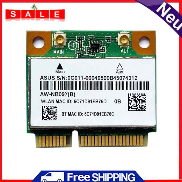 AR5B225 2.4Ghz 300M Wireless Bluetooth - Compatible Card Mini PCI-E WiFi Adapter