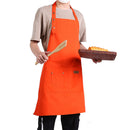 Adjustable Cafe Shop Apron Kitchen Painting Pocket Solid Color Home Cook Apron
