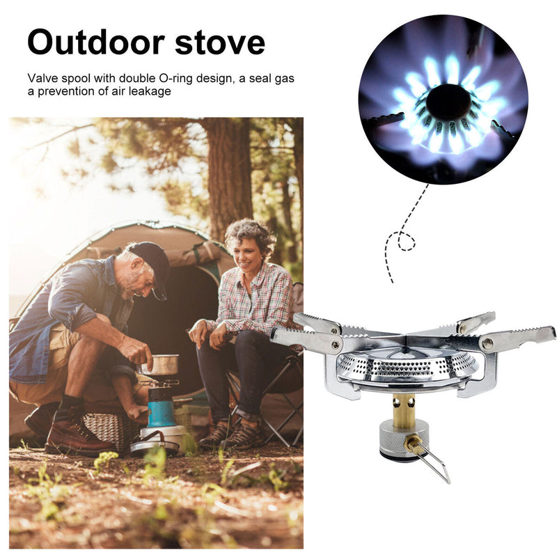 Portable Camping Stove Mini Backpacking Hiking Stove for Outdoor Travel Newly