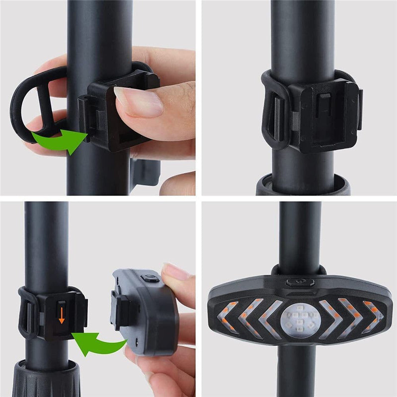 Waterproof Turn Signal Light Bicycle Taillight LED Indicator Bike Rear Lights