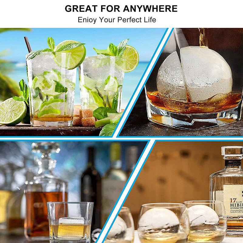 Silicone Ice Cube Mold Ice Cube Trays Food Grade Round Ball Ice Maker Moulds