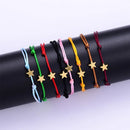 Multicolor Relationship Family Star Heart Bracelet Bangle Rope String Lucky
