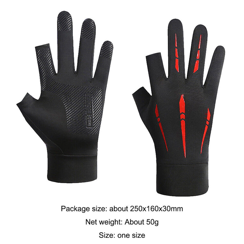 Summer Sport Cycling Gloves Women Men Bicycle Riding Two Finer Cuts Mittens