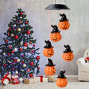 Solar Color-Changing Halloween Lamp Party Wind Chime Hook Lantern (Pumpkin)