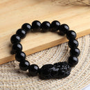 Fashion Feng Shui Wealth Attract Jewelry Good Luck 10MM Pi Xiu Bracelet Glass