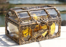 Transparent Crystal Gem Jewelry Treasure Box Storage Organizer Pirate Container