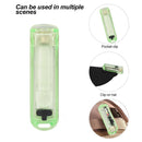 Mini LED EDC Flashlight Fishing Camping Emergency Keychain Lights (Green)