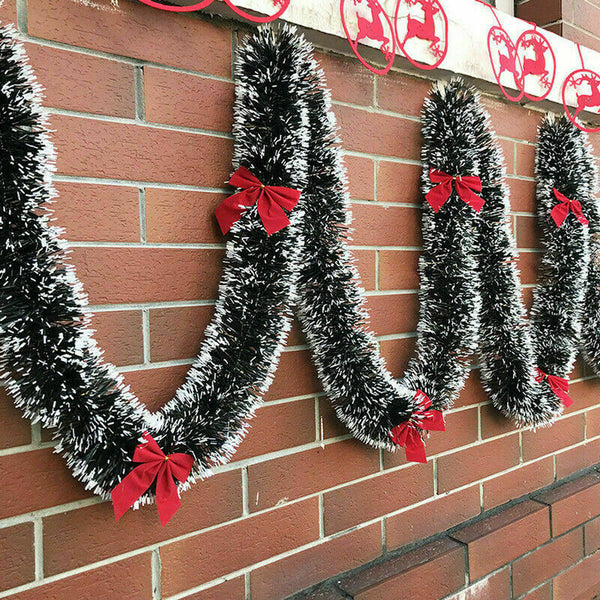2M Christmas Garland Home Party Wall Door Decor Xmas Tinsel E2A0 Ornaments F7Y4
