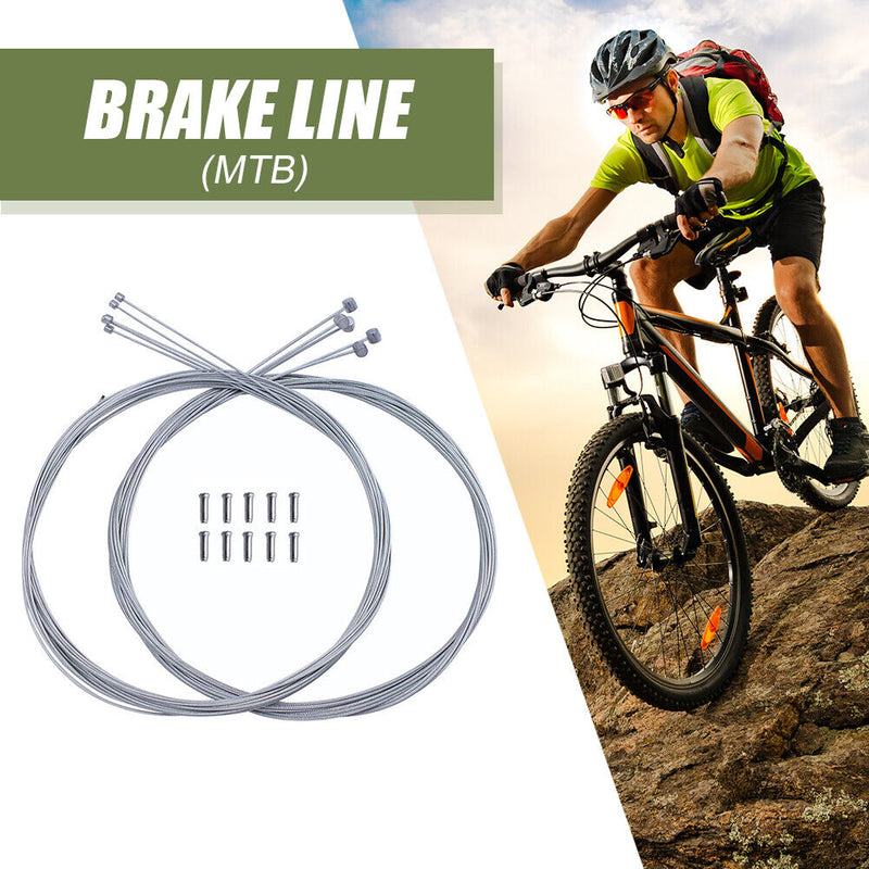 5pcs MTB Bike Brake Lines Road Bicycle Shifter Brake Cables Caps Set (MTB)