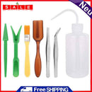 7pcs Mini Gardening Planter Kit with Tweezers Brush Succulent Transplanting Tool