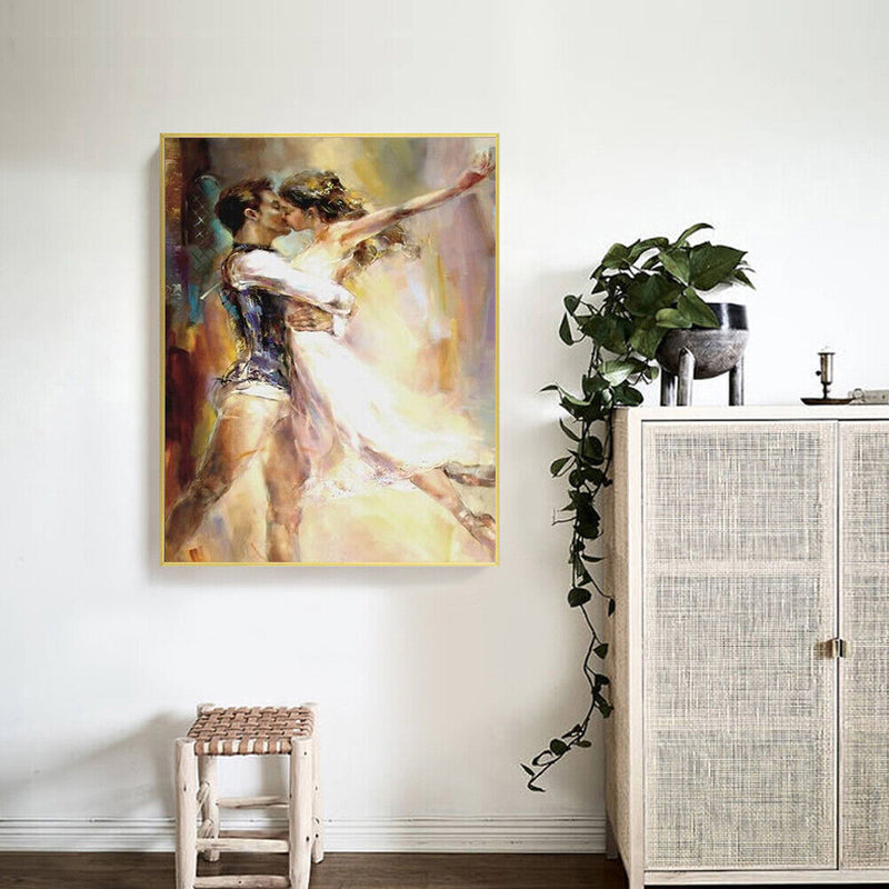 Dancing Couple Oil Paint By Numbers Wall Art Posters Picture Craft Home Decor