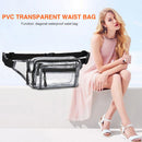 Korean PVC Waterproof Fanny Packs Multi-pocket Zipper Travel Messenger Bags