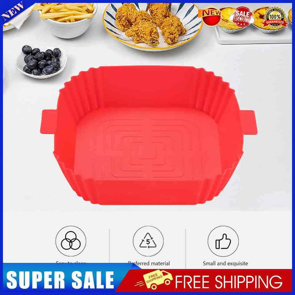 #A Silicone Air Fryers Mat Waterproof Reusable for Home Kitchen Oven Steamer Coo
