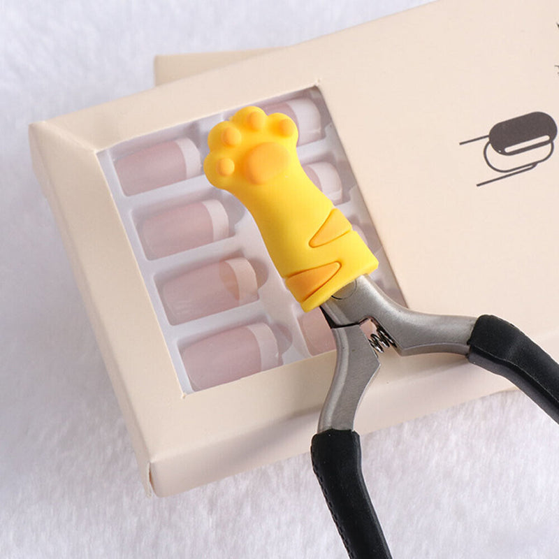 Cat Claw Cute Nipper Cover Protective Cuticle Sleeve Scissors Dead Skin Tweezers