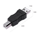 USB Type A Male to USB Type B Male Plug Connector Converter Adapter for PC