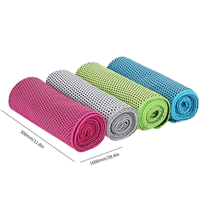 Outdoor cold feeling cold towel fine denier fiber fitness towel double laye