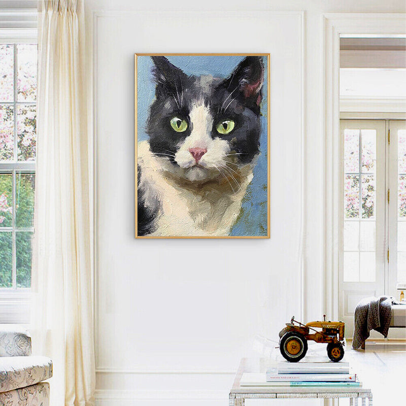 Oil Paint Cat By Numbers Coloring Picture Digital Drawing