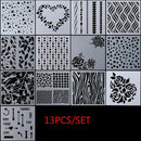 DIY Crafts Embossing Template Scrapbooking Walls Painting Layering Stencils