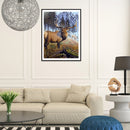 5D DIY Full Drill Diamond Painting Logy Elk Cross Stitch Embroidery Mosaic Craft
