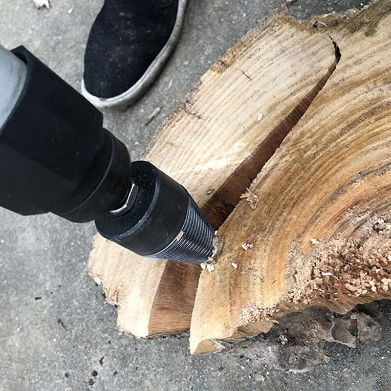 7pcs Electric Firewood Log Splitter Drill Bit Woodworking Wood Chopping Too