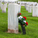 Black Courtyard Lawn Cemetery Flower Holder Garden Vase Flower Basket