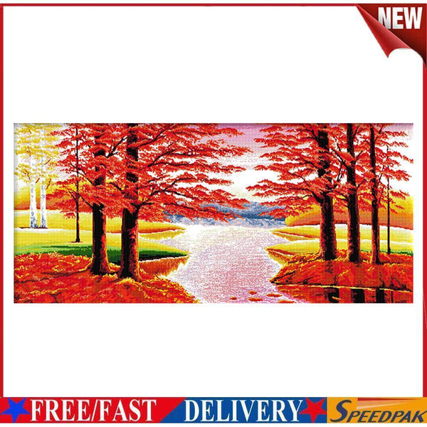 Cross Stitch Kits Embroidery 14CT Stamped Print Needlework (F389 Good Luck) #F