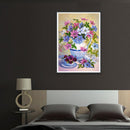 5D DIY Full Drill Diamond Painting Cartoon Flowers Cross Stitch Embroidery Ki