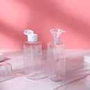 4pcs Travel Sub-Bottle 100ml Empty Plastic Flip Cap Split Bottles Funnel Set